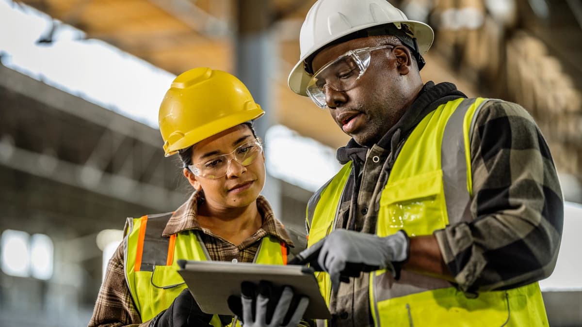 Skilled technicians at work